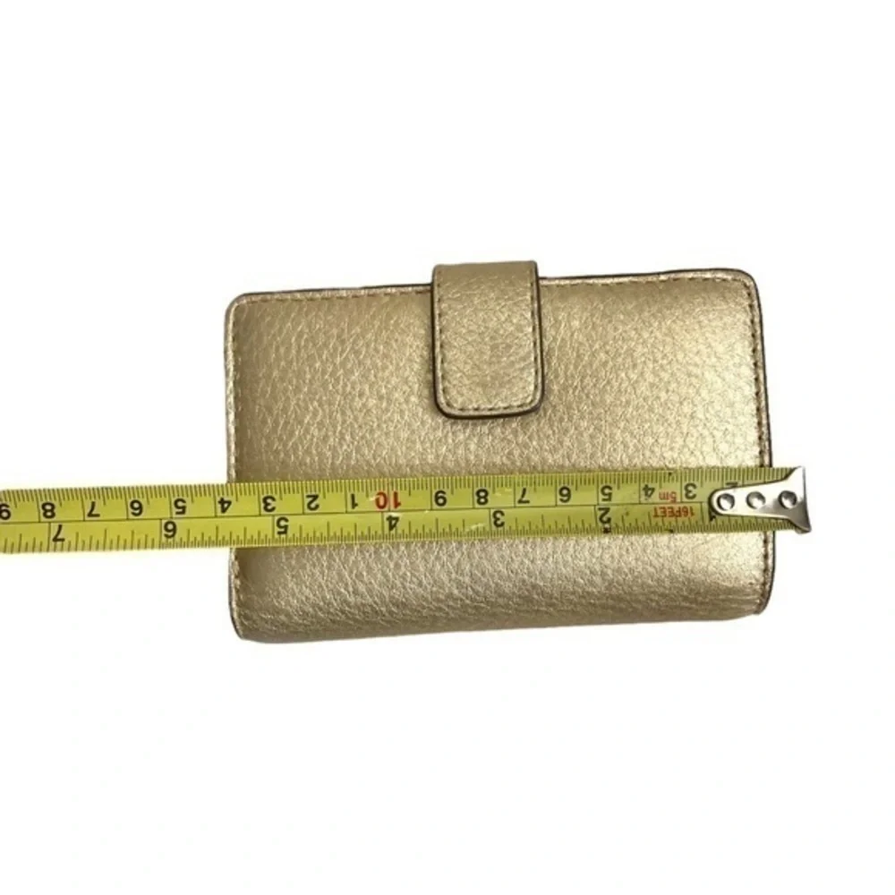 Michael kors gold leather wallet